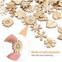 SUPVOX 100pcs Tranches En Bois Naturelles 20mm Pour Bricolage CréAtif - DéCorations ÉDucatives Et Artisanales - IdéAl Pour Scrap