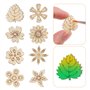 SUPVOX 100pcs Tranches En Bois Naturelles 20mm Pour Bricolage CréAtif - DéCorations ÉDucatives Et Artisanales - IdéAl Pour Scrap