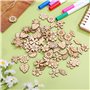SUPVOX 100pcs Tranches En Bois Naturelles 20mm Pour Bricolage CréAtif - DéCorations ÉDucatives Et Artisanales - IdéAl Pour Scrap