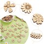 SUPVOX 100pcs Tranches En Bois Naturelles 20mm Pour Bricolage CréAtif - DéCorations ÉDucatives Et Artisanales - IdéAl Pour Scrap