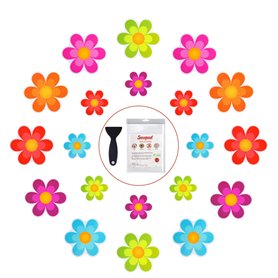 Secopad Lot de 20 autocollants antidérapants originaux pour baignoire