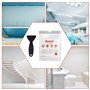 Secopad Lot de 20 autocollants antidérapants originaux pour baignoire, douche, sol de douche, fleurs vives avec grattoir de qual
