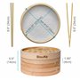 Pinces - Cuiseur Bambou avec 2 Etage
