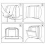 Hikig Support Voiture Appui-tête Housse de Protection pour 11,5 '' Lecteur DVD Portable 9.5" écran Orientable - Noir