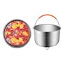 Panier à Vapeur,304 Acier Inoxydable Légumes Panier Vapeur, Cuiseur à Riz Vapeur Panier Autocuiseur Panier Vapeur Avec Poignée R