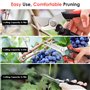 Housolution Sécateur de Jardin en Acier Inoxydable, [3 PCS] Ciseaux à Fleurs Jardinage Professionnel Ciseaux d'Élagage avec Poig