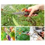 Housolution Sécateur de Jardin en Acier Inoxydable, [3 PCS] Ciseaux à Fleurs Jardinage Professionnel Ciseaux d'Élagage avec Poig