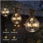 Weskjer Ampoules de Remplacement G40, 25 PCS E12 Ampoules en Verre Ampoules Globe G40 7W Globe Ampoule Extérieure Résistance à l