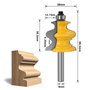 APLUS Lot de 3 Fraises à Défoncer pour Moulures Architecturales 8 mm, Mèche de Routeur pour le Travail du Bois