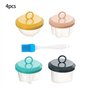RetroFun 4 coupelles de braconnage d'œufs en Silicone, Mini gousses de braconnage Moule à Oeufs cuiseur à œufs Oeuf poché antiad