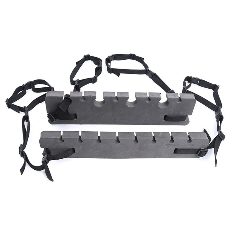 NUZAMAS Porte-Canne à Pêche Portable Rack Appuie-tête Support Tige Support Support pour Véhicule Auto SUV Van Roof Top Cannes Tr