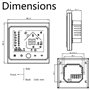 BecaSmart 002 Series WiFi Thermostat pour Chauffage électrique 16A Ecran Tactile LCD de Programmation Intelligent sans Fil Comma