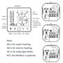BecaSmart 002 Series WiFi Thermostat pour Chauffage électrique 16A Ecran Tactile LCD de Programmation Intelligent sans Fil Comma