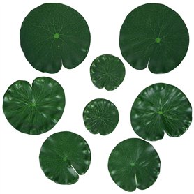 Molain Lot de 8 feuilles de lotus artificielles flottantes en mousse pour maison
