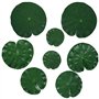 Molain Lot de 8 feuilles de lotus artificielles flottantes en mousse pour maison