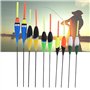 MAGT Flotteur Peche Carpe Flotteur De Pêche 10Pcs Flotteurs De Pêche Colorés À La Carpe Bobbers Crochets d'eau Douce Floating Ta