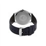 Emporio Armani Montre pour homme, mouvement à trois aiguilles, boîtier en acier inoxydable argenté de 41 mm avec bracelet en cui