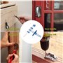 ASNOMY Gabarit de poinçonnage pour bois, Gabarit de perçage réglable pour placard, guide de perçage pour l'installation de poign