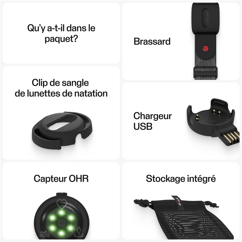 Image secondaire de Polar Mixte Cardiofréquencemètre Optique, Gris-Noir, M-XXL - Exclusivité Amazon