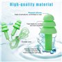 12 Paires Bouchons d'oreille en Silicone, Réutilisables Bouchons d'oreille de Nager, Imperméable Bouchons d'oreille pour Dormir 