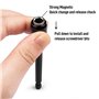 QWORK® 3pcs Tige d'Extension Magnétique, Perceuse Électrique Tournevis Embout, Foret de 1/4 hexagonale Barre de dégagement rapid