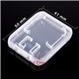 Boite Carte SD, 24 Pcs Étui pour Carte Mémoire en Plastique pour Micro SD TF SIM CF, Transparent Porte Carte Boitier de Rangemen