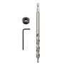 Saipor 2 Pcs 9.5mm Foret de Trou de Poche 6.35mm Tige Hexagonale et Tige Ronde Foret Fraise Meche Etage pour Gabarit de Perçage 