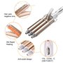MENQANG Fer à boucler onduler, 3 Barils Fer à Onduler Fer à onduler Grandes Bigoudis pour Cheveux Long/Courts pour Femme Diamètr