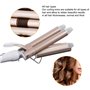 MENQANG Fer à boucler onduler, 3 Barils Fer à Onduler Fer à onduler Grandes Bigoudis pour Cheveux Long/Courts pour Femme Diamètr