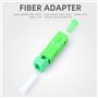 Adaptateur Hybride SC/APC mâle vers LC/APC Femelle Fibre Hybride SM 9/125um