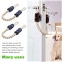 Kinsinder 4pcs Arrêts de Portes Corde, Cordon de Serrage de Porte Cale Porte Corde Porte-bébé Sécurité Pincée Garde Protecteurs 