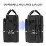 VANKEAN Porte-documents pour ordinateur portable 17.3 pouces hommes et femmes, sac à bandoulière de qualité supérieure, hydrofug