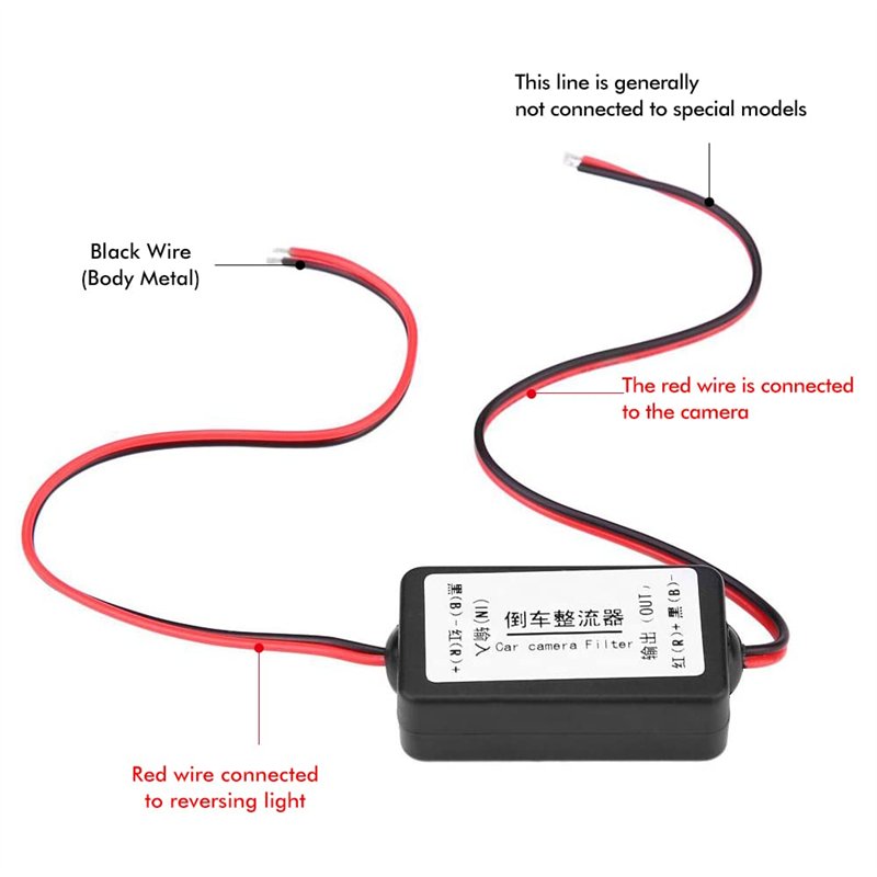 Image secondaire de DEWIN Filtre de Caméra de Recul et Redresseur de Tension 12V CC pour Voiture