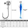Brochet pour Leurre Souple Pêche en Mer (1/2/3.5/5/7/10/14 g)