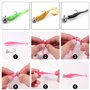 UNOLIGA 49pcs Têtes Plombées Crochets Kit de Hameçons de Pêche, Brochet pour Leurre Souple Pêche en Mer (1/2/3.5/5/7/10/14 g)