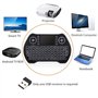 Mini clavier sans fil 2,4 GHz USB Dongle rétroéclairé Mini clavier avec pavé tactile Combinaison souris avec batterie Li-ion rec