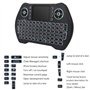 Mini clavier sans fil 2,4 GHz USB Dongle rétroéclairé Mini clavier avec pavé tactile Combinaison souris avec batterie Li-ion rec
