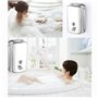 OFKPO 500ml Distributeur de Savon Mural, Distributeur de Savon Salle de Bain en Acier Inoxydable ou Cuisine Boîte de Savon Liqui