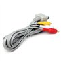 traderplus Câble audio vidéo composite AV RCA 1,8 m pour Nintendo Wii/Wii U