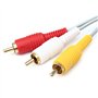 traderplus Câble audio vidéo composite AV RCA 1,8 m pour Nintendo Wii/Wii U