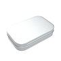 MUCHENG Lot de 3 Boîtes Rectangulaires Vides en Métal Argenté à charnière Mini Boîte Portable Petit Kit de Rangement Boîte