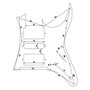 Pickguard Pour Guitare Ibanez RG Garde Pick Miroir Plaque De Zero