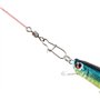 DCQQ 100 pièces Pivot de Pêche en Acier Inoxydable Emerillons Connecteur avec Double Snap Lock Ligne De Pêche Connecteur Émerill