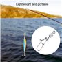 DCQQ 100 pièces Pivot de Pêche en Acier Inoxydable Emerillons Connecteur avec Double Snap Lock Ligne De Pêche Connecteur Émerill