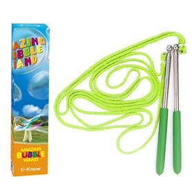Lot de 2 bâtons à bulles géants pour bulles de savon - En acier inoxydable - Design télescopique - Facile à transporter - Jouet