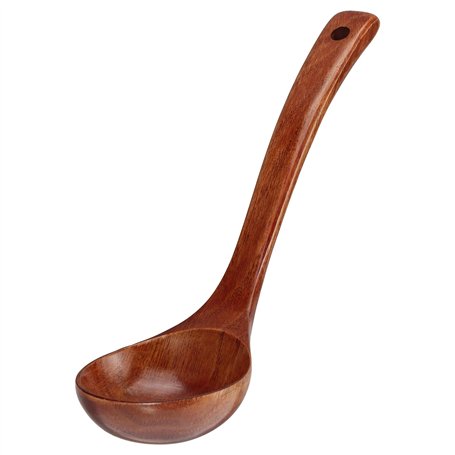 TsunNee Louche à soupe en bois naturel Longueur 22