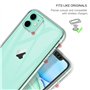 SOGUDE Coque pour iPhone 11 6.1 (2019) - Étui Transparent Silicone TPU Intégral 360 Degrés Full Body Protection pour iPhone 11 6