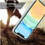 SOGUDE Coque pour iPhone 11 6.1 (2019) - Étui Transparent Silicone TPU Intégral 360 Degrés Full Body Protection pour iPhone 11 6