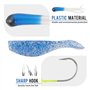 MKNZONE Leurres de Pêche Kit 146pcs, Kit d'appâts de Pêche Portable avec Boîte, Le Meilleur Choix pour la pêche appâts leurres d