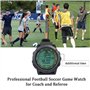 PULIVIA Montre d'arbitre numérique Football, Football Game Timer 100 Lap Split Memory Chronomètre Affichage 3 Lignes Grand Cadra